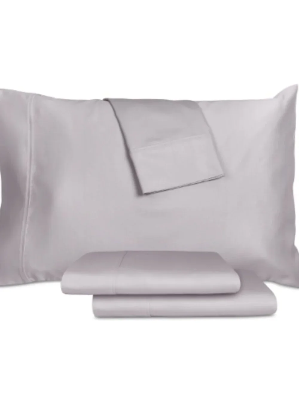 Aq Textiles Percale Solid 4-Pc. Sheet Set, King - Lilac